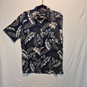 Batik Bay Mens L  Floral Hawaiian Tropical Resort Wear Vacation Core Aloha
